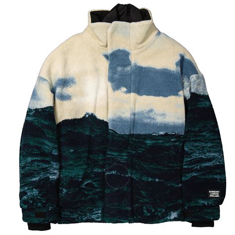 burberry sea landscape|Burberry Sea Landscape Print Fleece Jacket 'Deep .